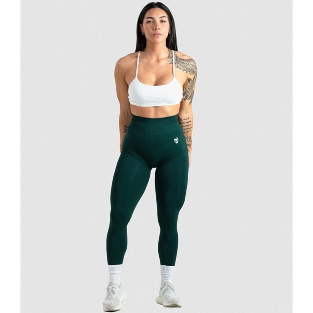 Gymreapers Seamless Scrunch Bottom High Waisted Gym Leggings in Reef Medium